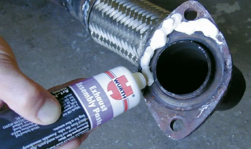 Seal the exhaust using epoxy bond