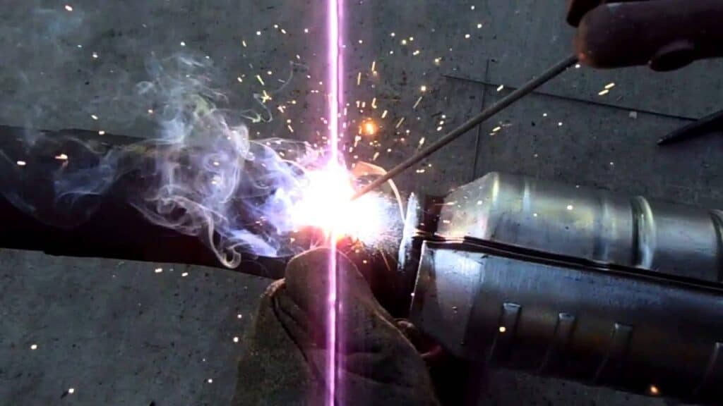 Stick Welding for Exhaust Pipe
