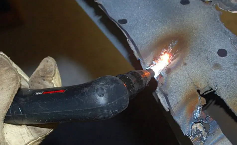 Weld Removal Using Plasma Cutter