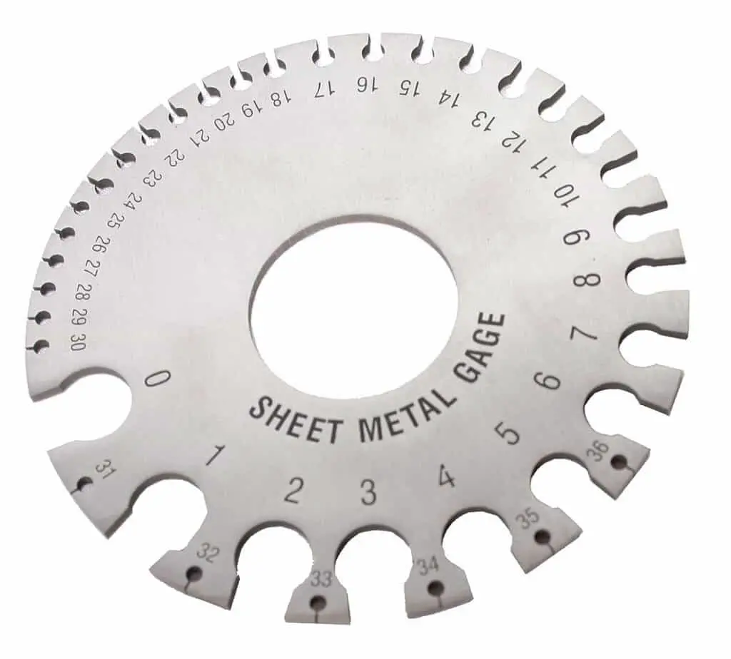 Sheet metal gauge