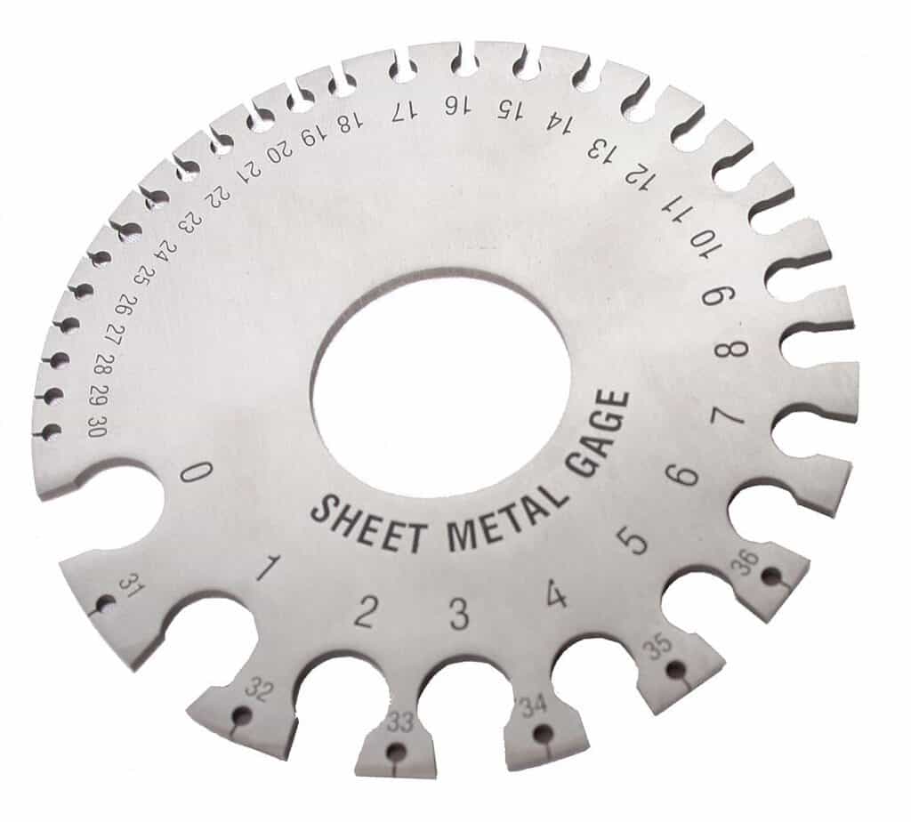 Sheet metal gauge